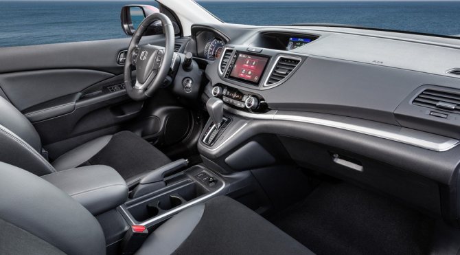 гибридные автомобиль Honda CR-V салон панель