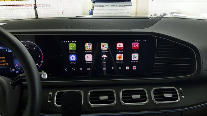 GLE W167 Android в автомобиле