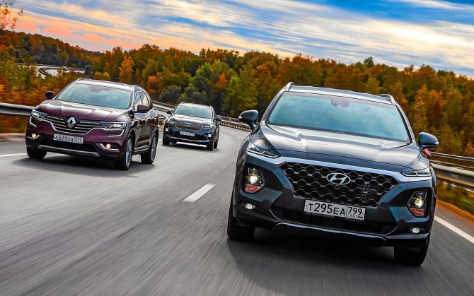 Hyundai Santa Fe против конкурентов: большой тест кроссоверов