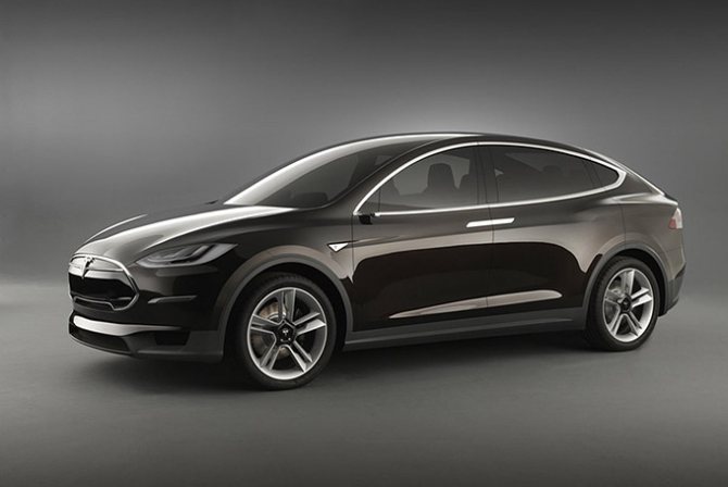 Официальное изображение кроссовера Tesla Model X