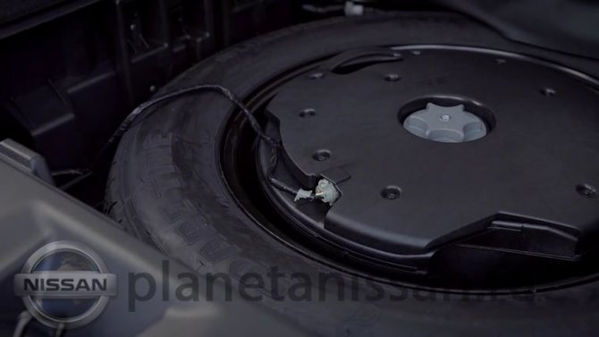 Запасное колесо в Nissan Murano 2020 года выпуска